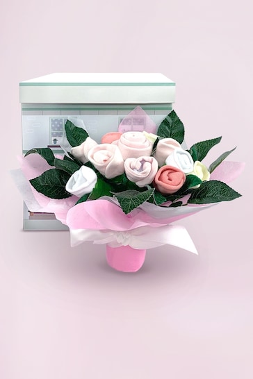 Babyblooms Pink Welcome Posy With Snuggle Wrap Gift Set
