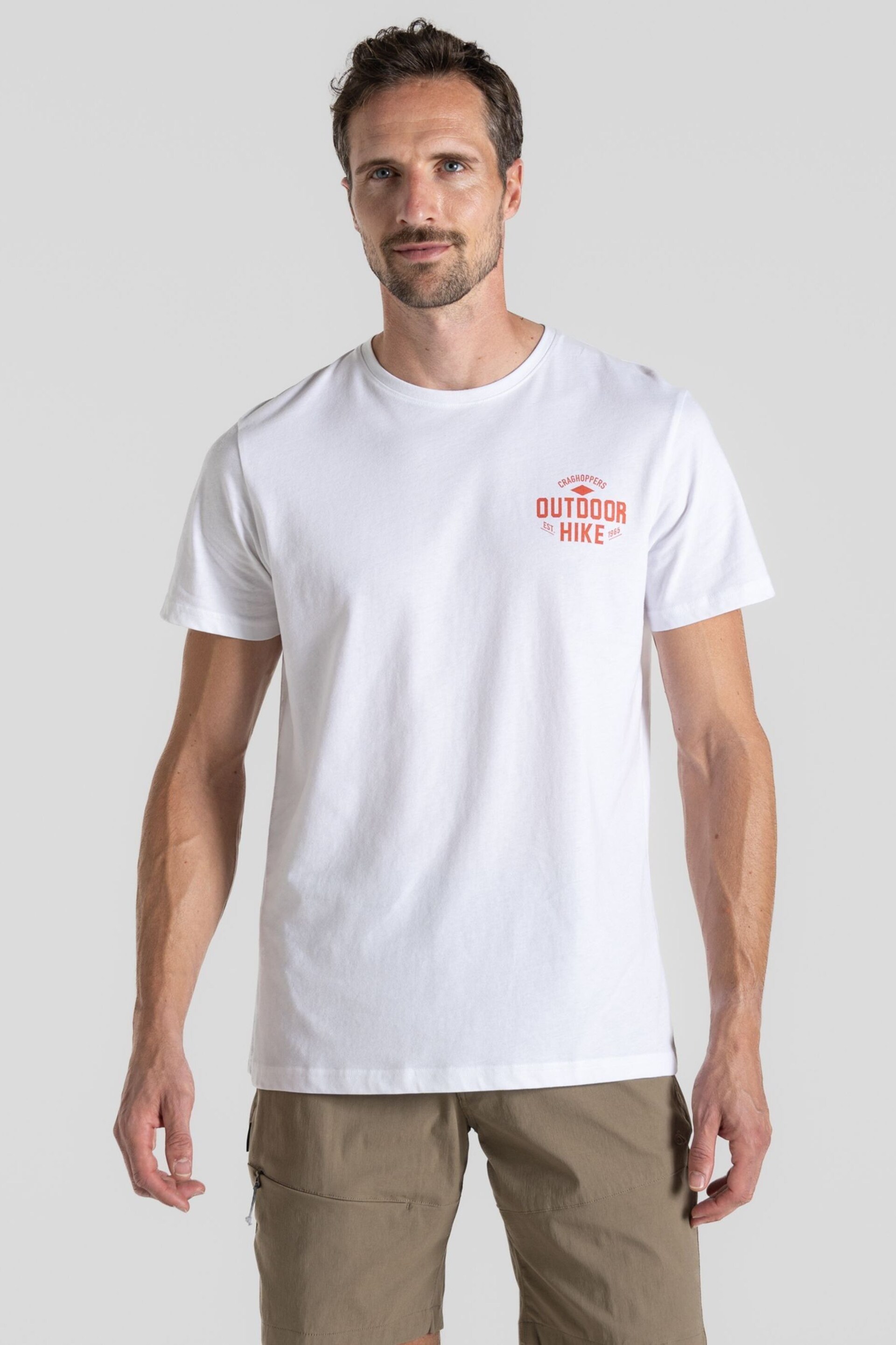 Craghoppers White Lucent Short Sleeve T-Shirt - Image 1 of 5
