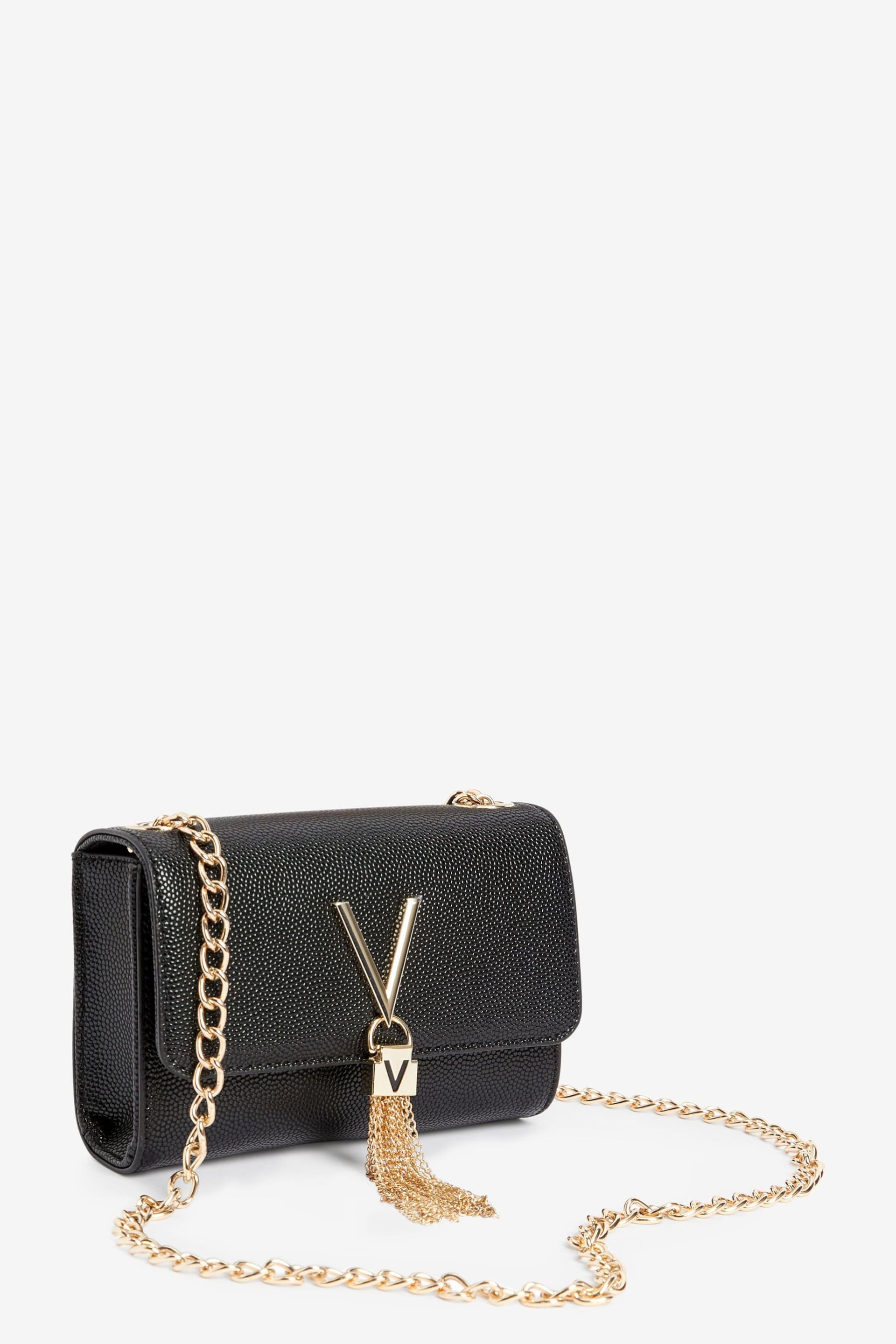 Valentino Bags Black Divina Chain Cross-Body Tassel Bag - Image 1 of 5