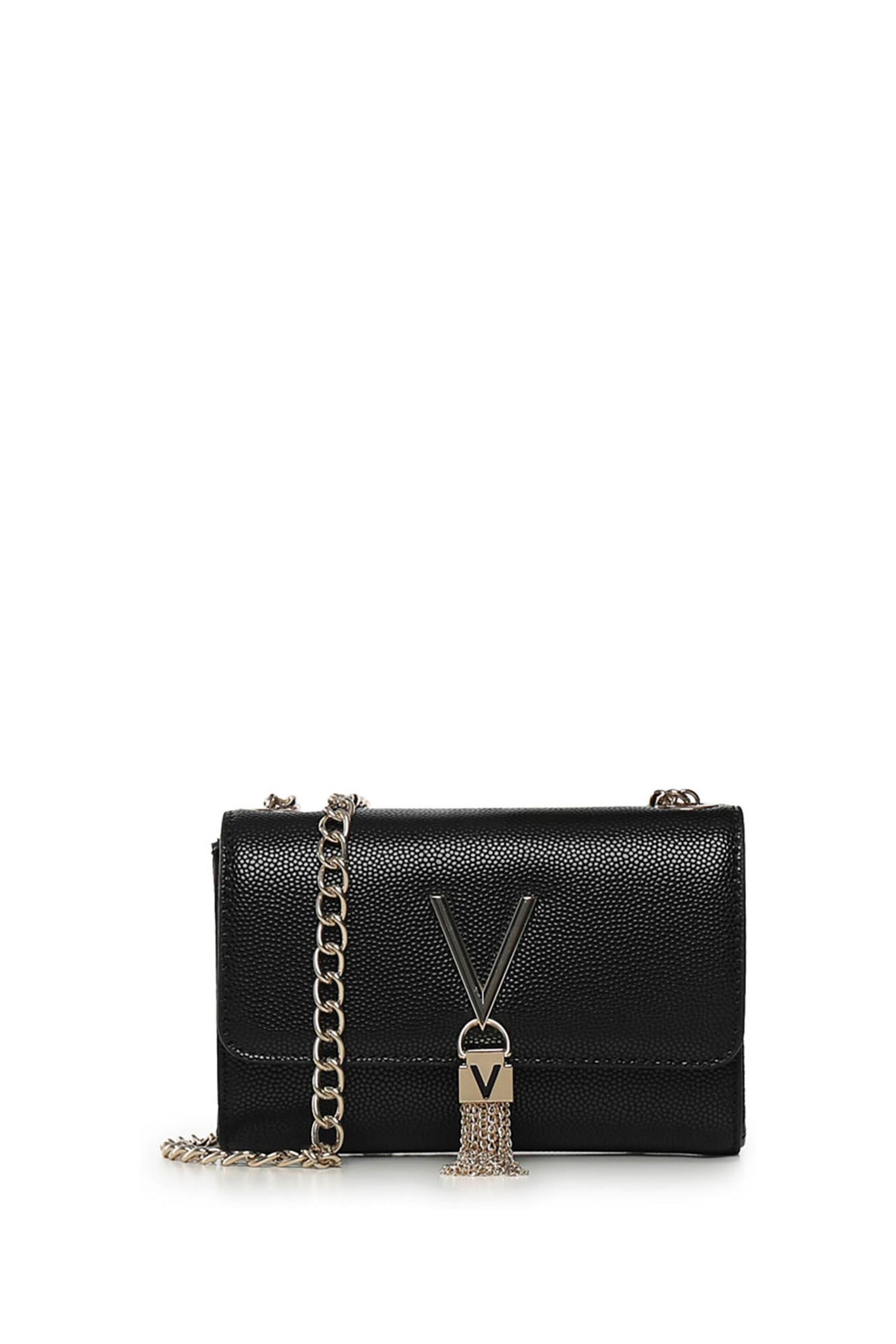 Valentino Bags Black Divina Chain Cross-Body Tassel Bag - Image 2 of 5