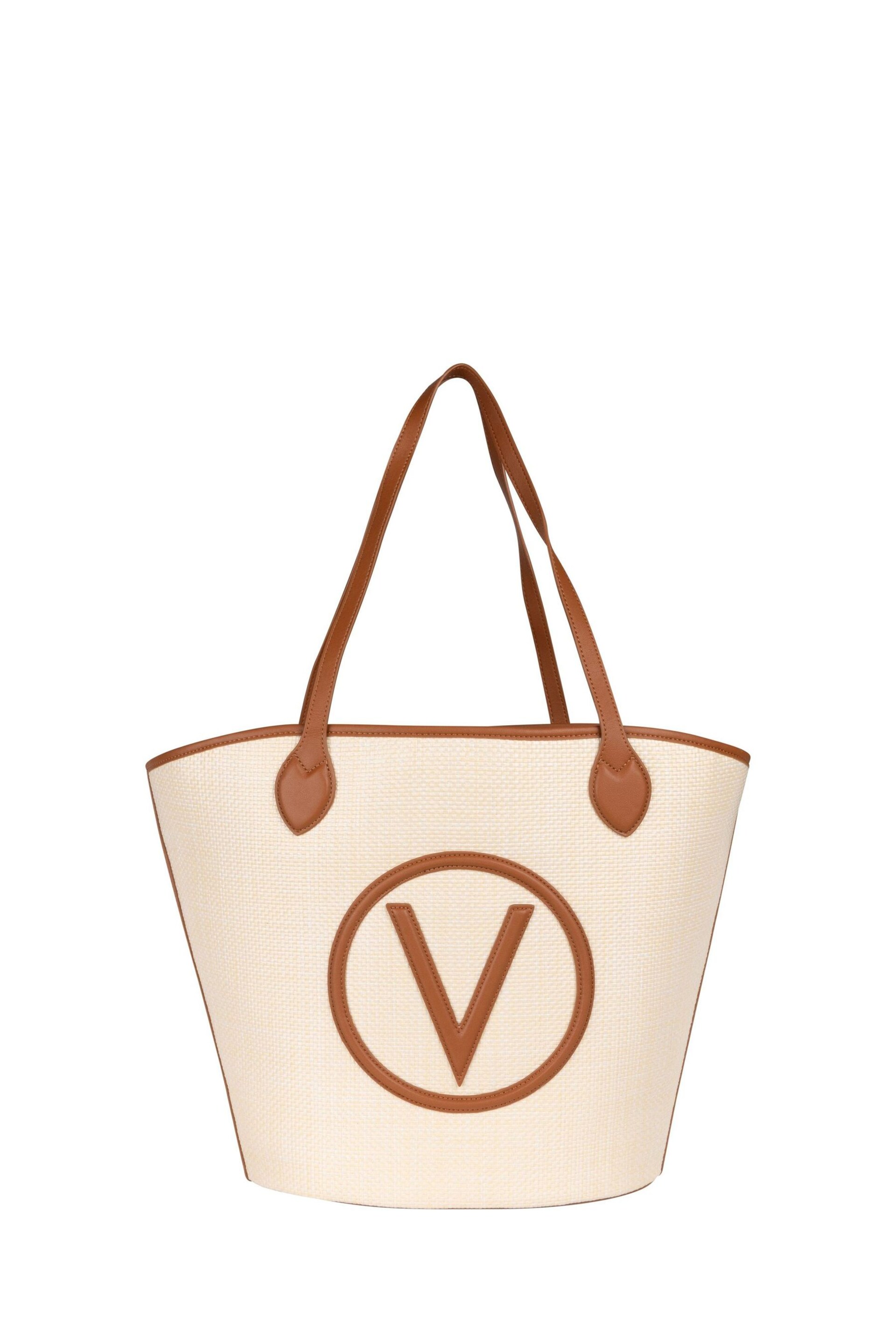 Valentino Bags Brown Covent Canvas Tote Bag With Removable Crossbody Bag - Image 1 of 5