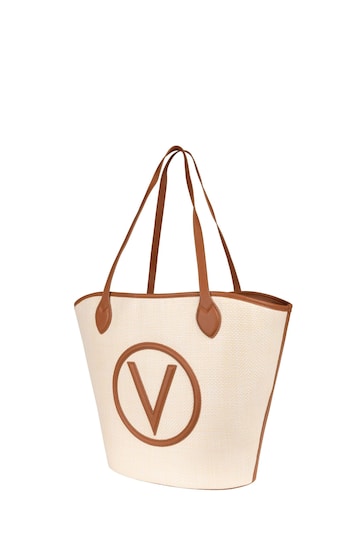 Valentino Bags Brown Covent Canvas Tote Bag With Removable Crossbody Bag