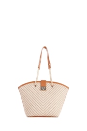 Valentino Bags Brown Tribeca Straw Tote Bag - Image 1 of 4