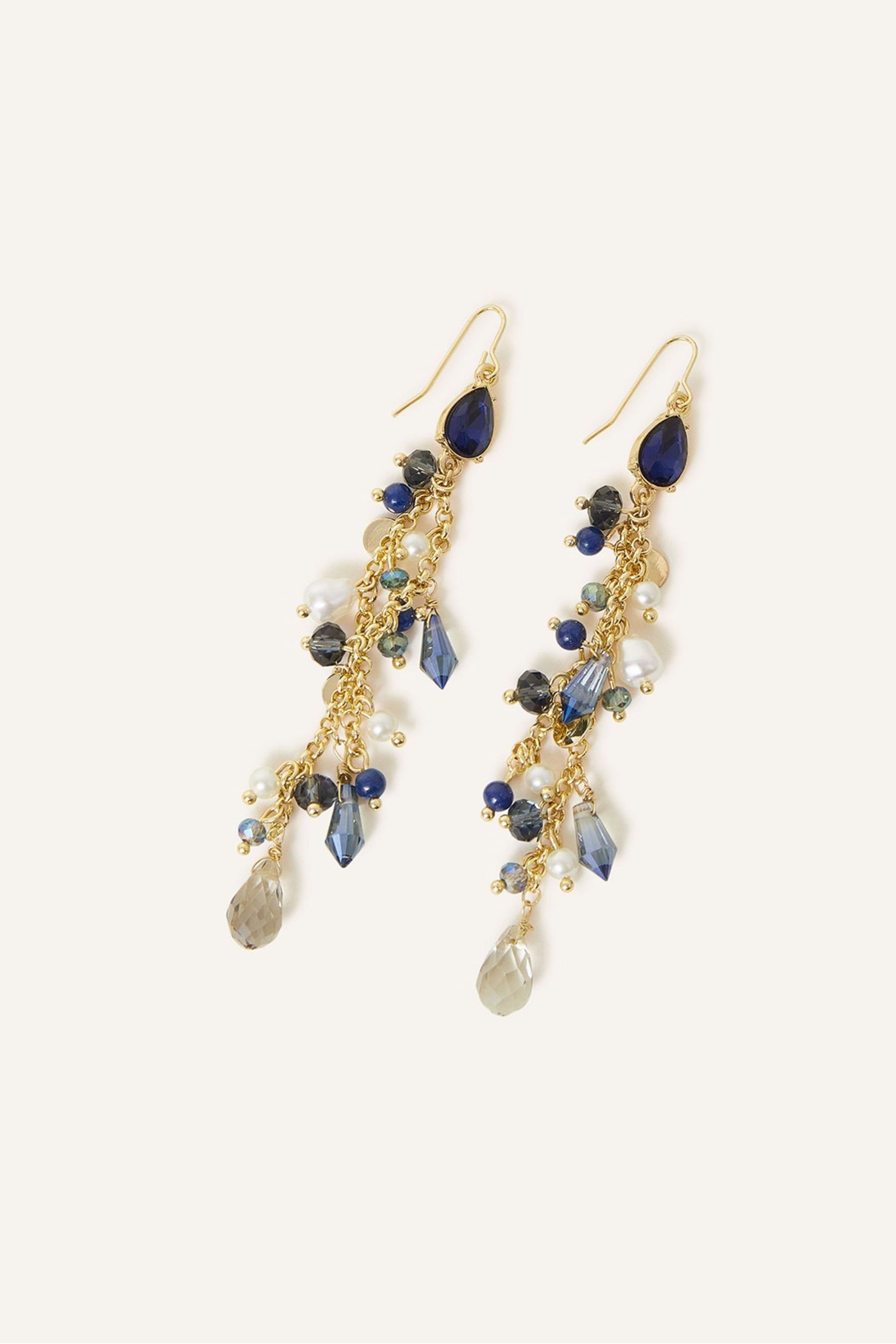 Beaded tassel hotsell drop earrings