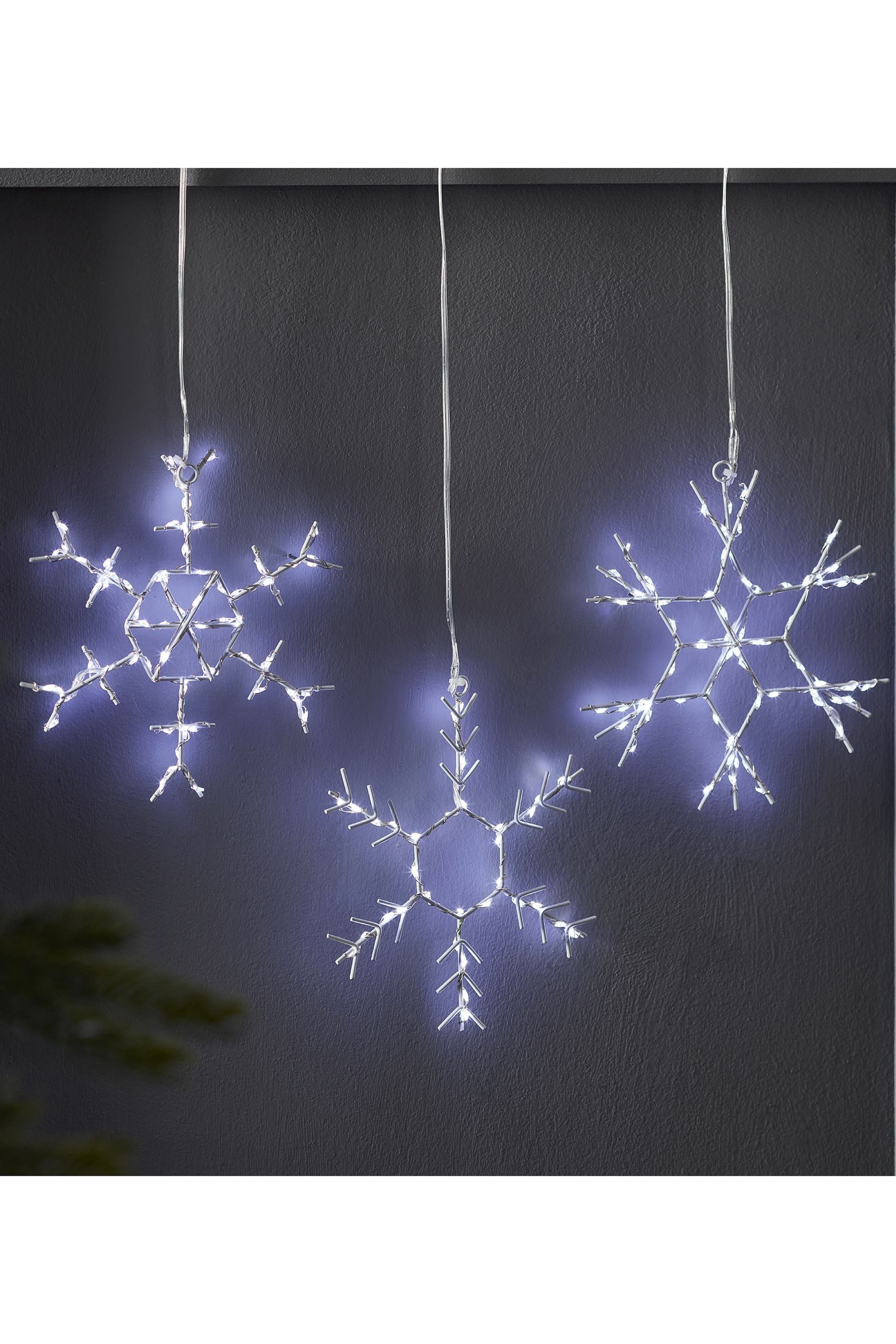 Buy Lights4fun White Snowflake Christmas Battery Operated Light