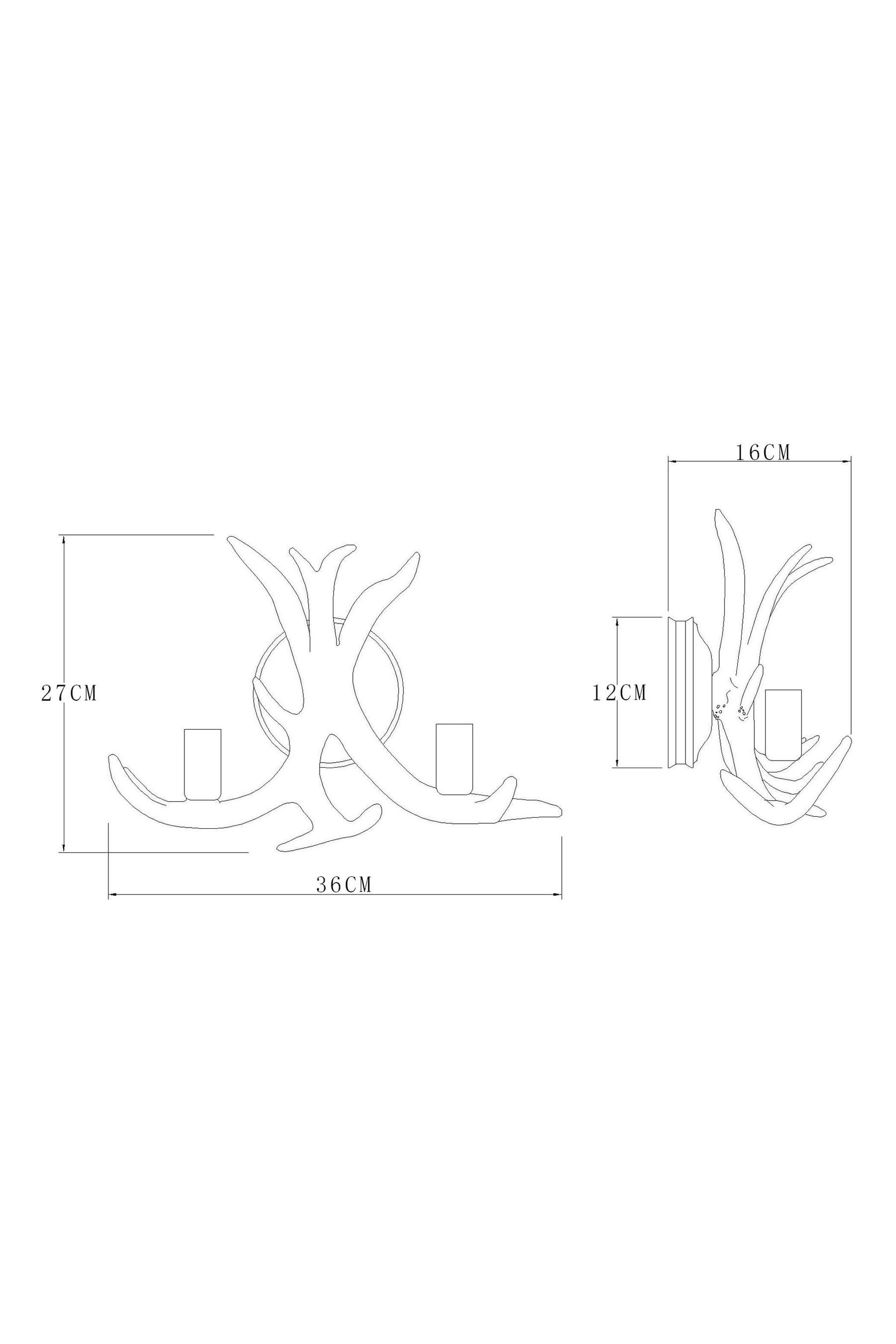 Buy Natural Antler 2 Light Wall Light from the Next UK online shop