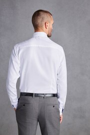 White Slim Fit Single Cuff Signature Shirt And Tie Pack - Image 3 of 9