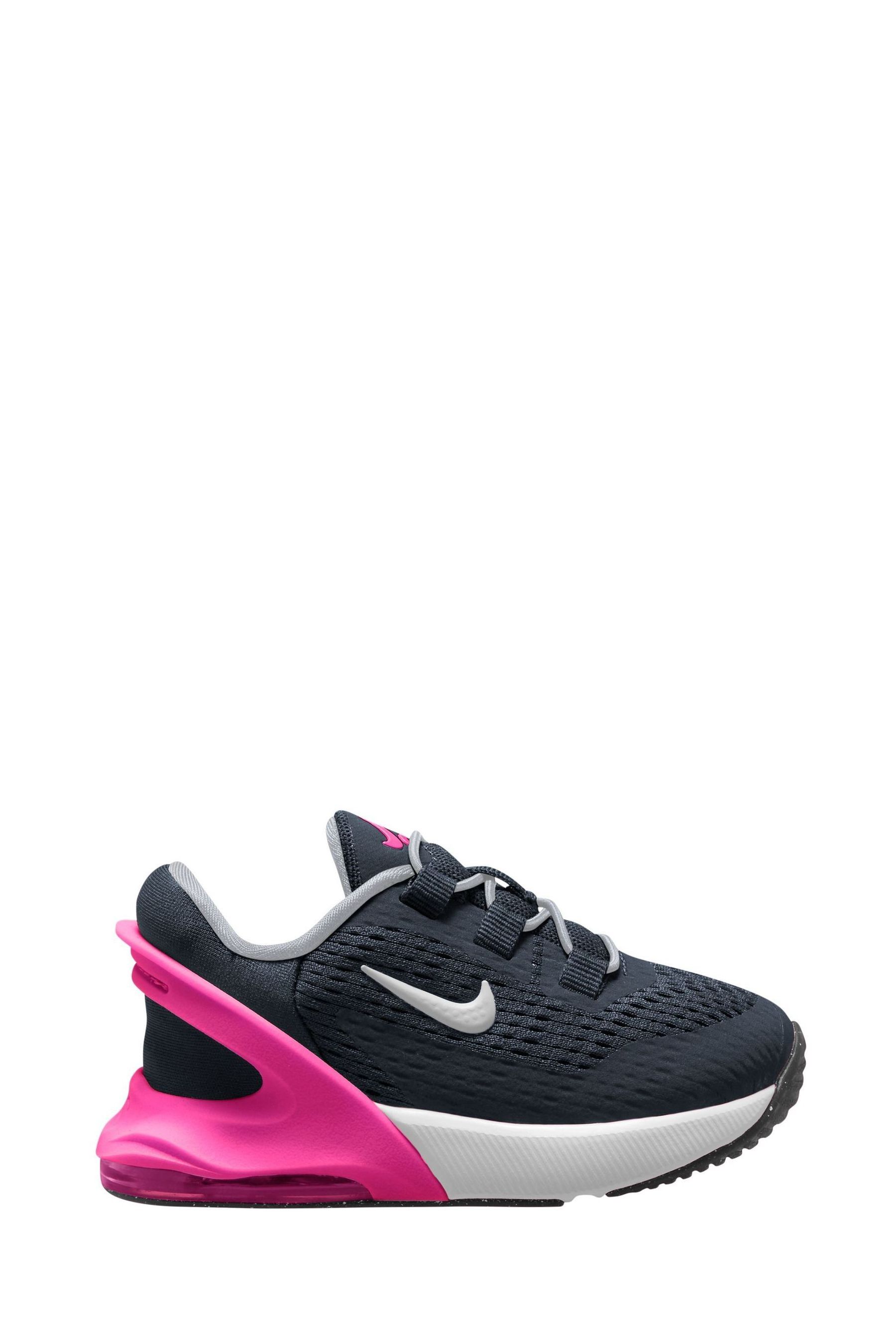 Nike air max 270 trainer grey / black / pink shop