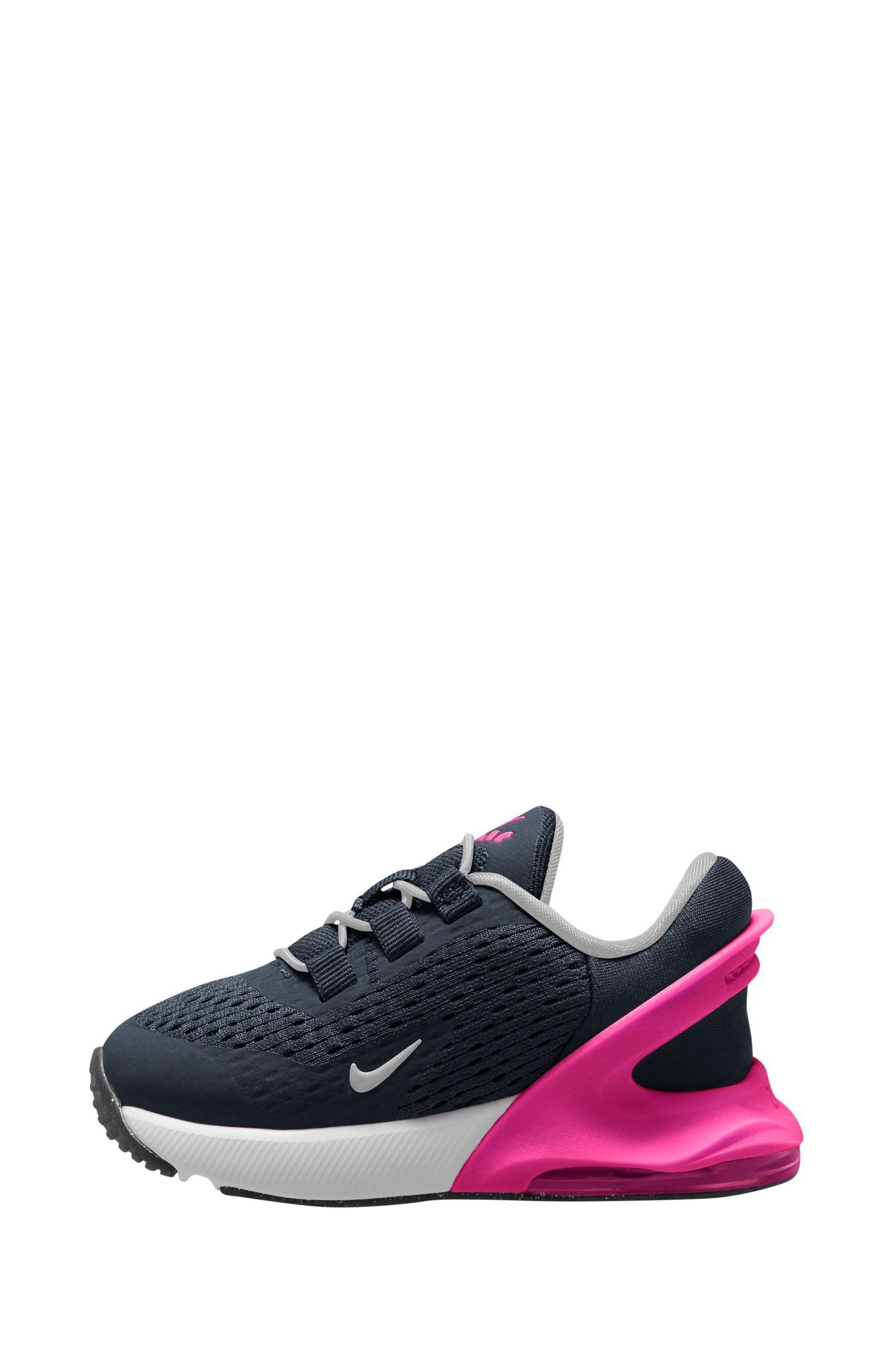 Buy Navy Pink Nike Air Max 270 GO Infant Trainers from Next Estonia