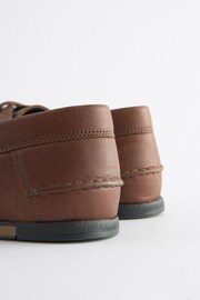 Tan Brown Formal Leather Boat Shoes - Image 6 of 7