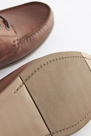 Tan Brown Formal Leather Boat Shoes - Image 7 of 7