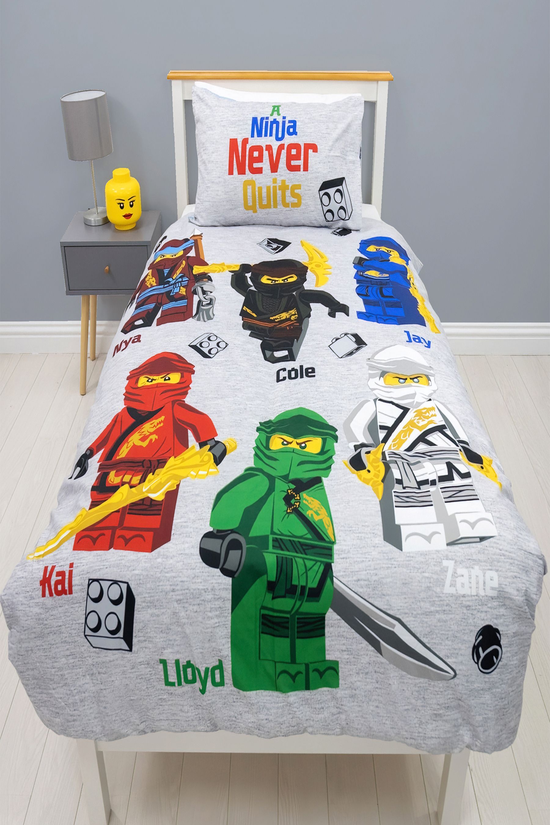Buy Character Purple Lego Ninjao Single Bedset from Next Oman