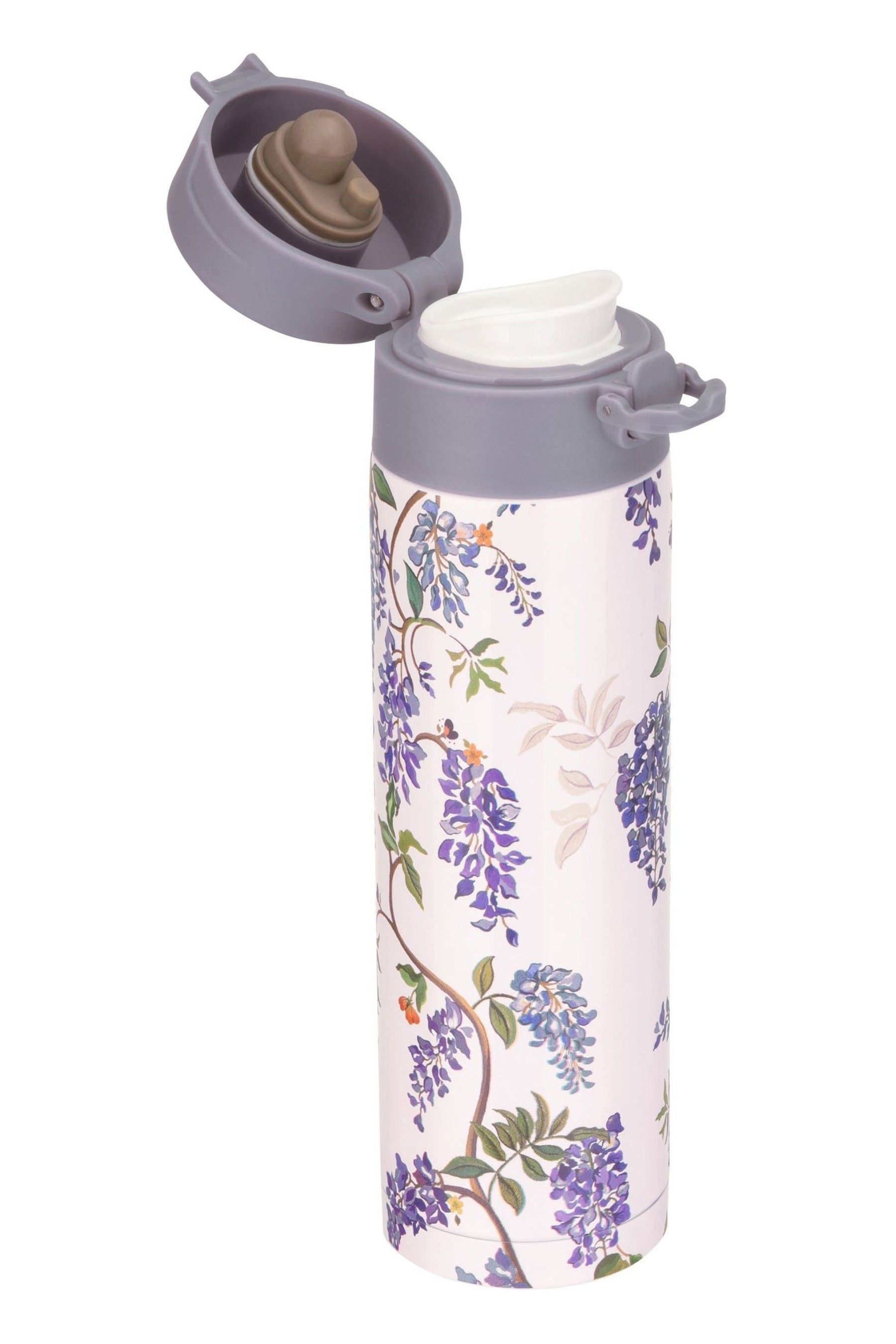 Buy Cath Kidston Purple Wisteria Travel Mug Flask Set from the