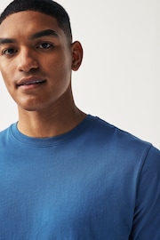 Blue Bright Regular Fit Essential Crew Neck T-Shirt - Image 1 of 7