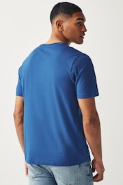 Blue Bright Regular Fit Essential Crew Neck T-Shirt - Image 3 of 7