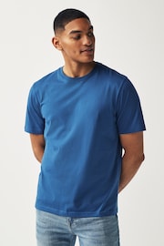 Blue Bright Regular Fit Essential Crew Neck T-Shirt - Image 4 of 7