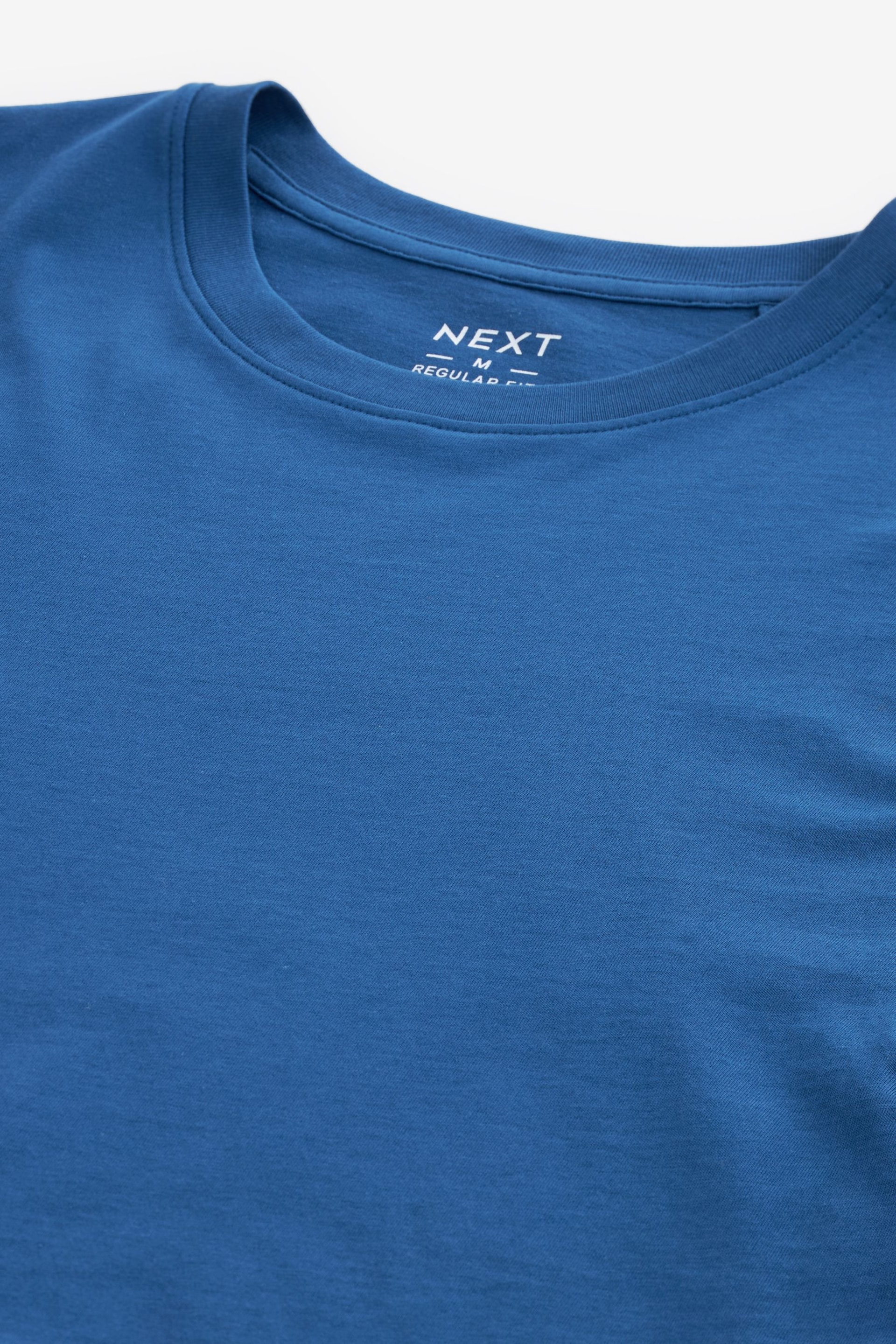Blue Bright Regular Fit Essential Crew Neck T-Shirt - Image 6 of 7