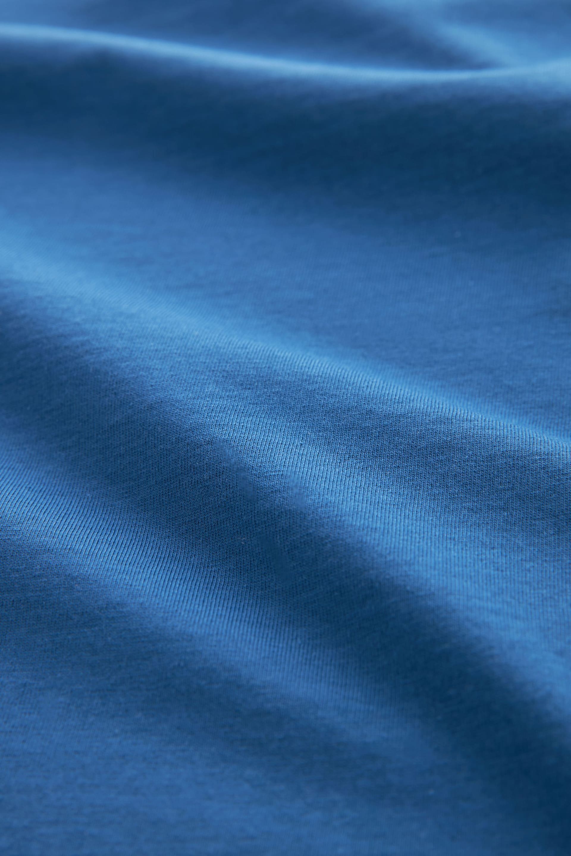 Blue Bright Regular Fit Essential Crew Neck T-Shirt - Image 7 of 7