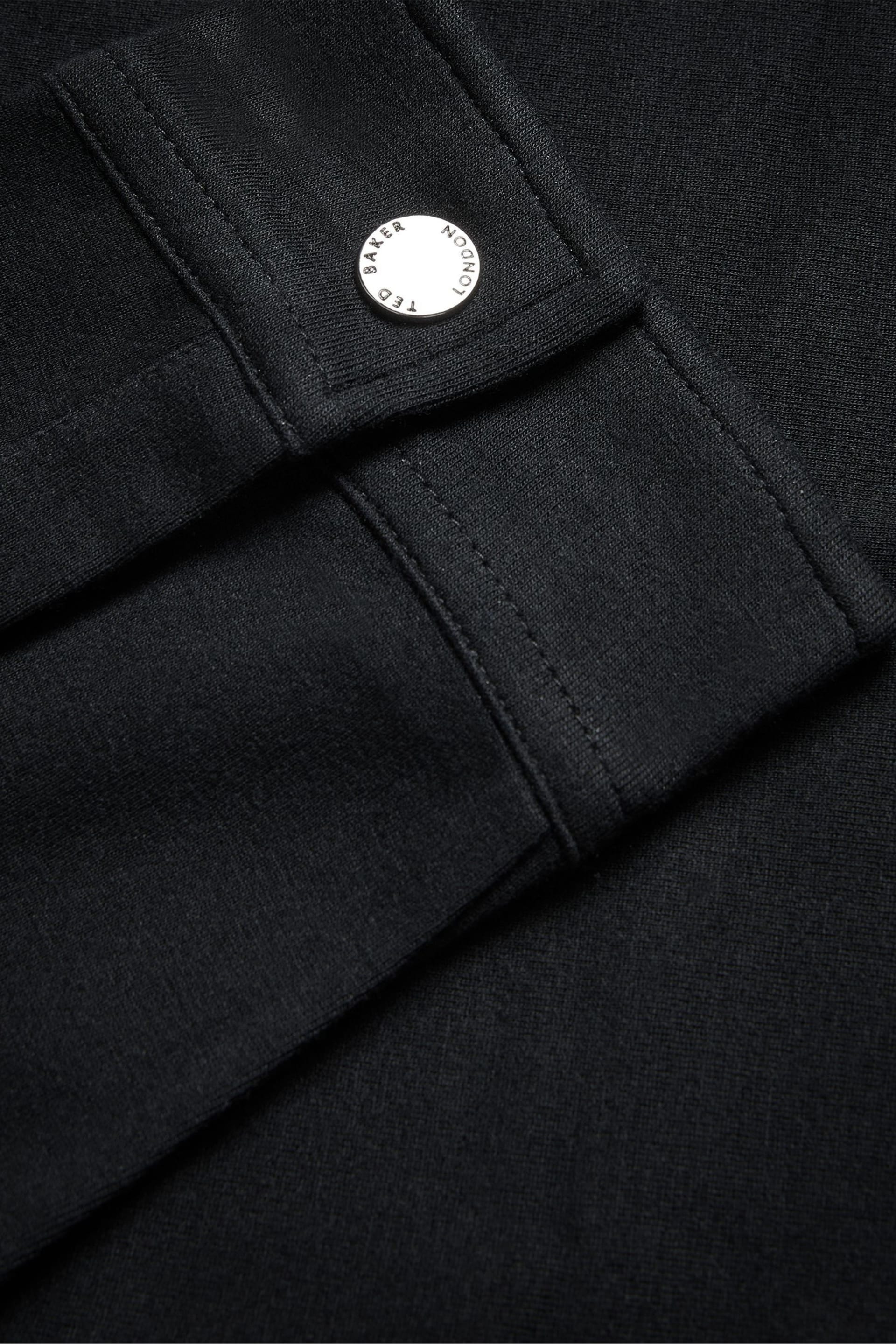 Ted Baker Black Karpol Regular Soft Touch Polo Shirt - Image 6 of 6