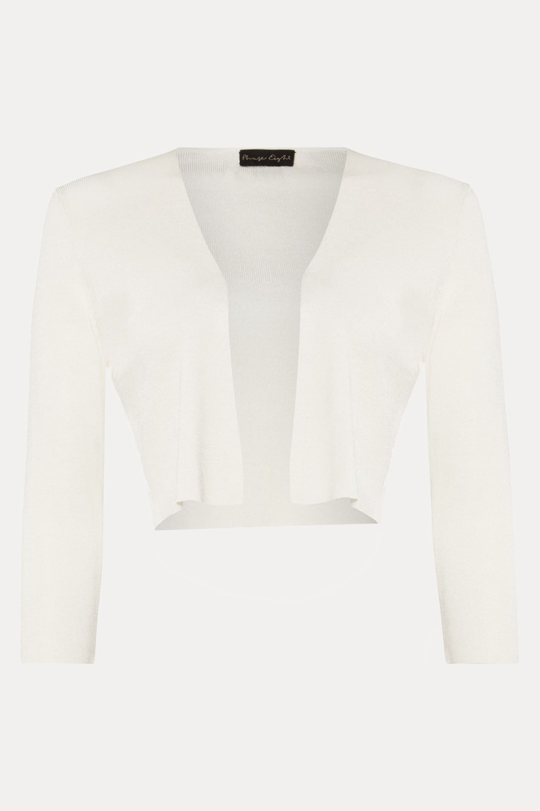 Buy Phase Eight Cream Salma Lightweight Knitted Jacket from the