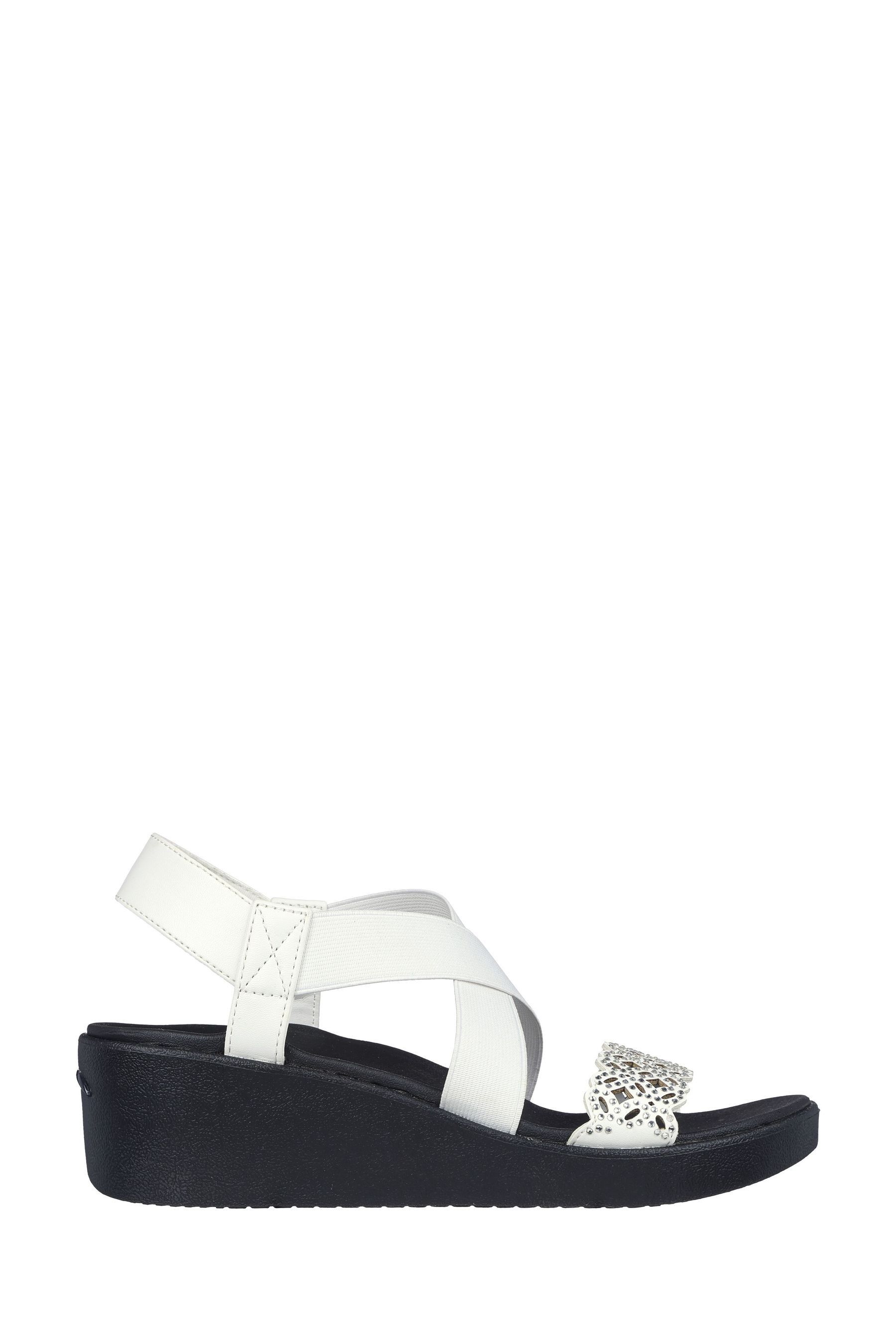 Buy Skechers White Rumble on Glammed up Sandals from Next Luxembourg