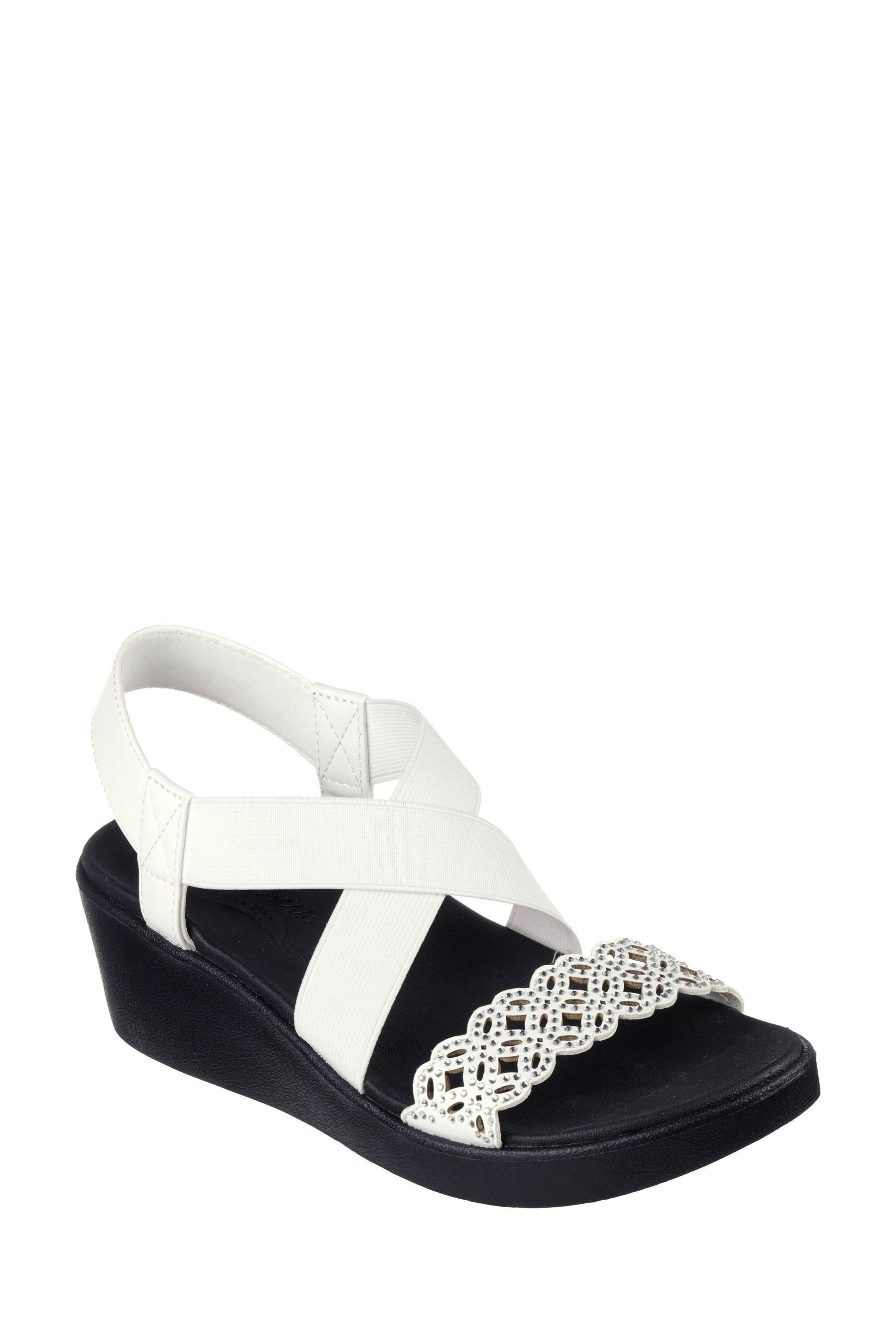 Buy Skechers White Rumble on Glammed up Sandals from Next Luxembourg