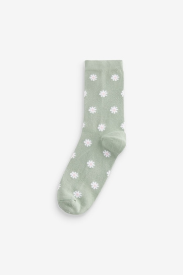 Pastel Spring Animal Print Ankle Socks 5 Pack