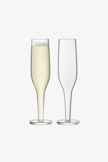LSA International Clear Epoque 170ml Set Of 2 Champagne Flutes