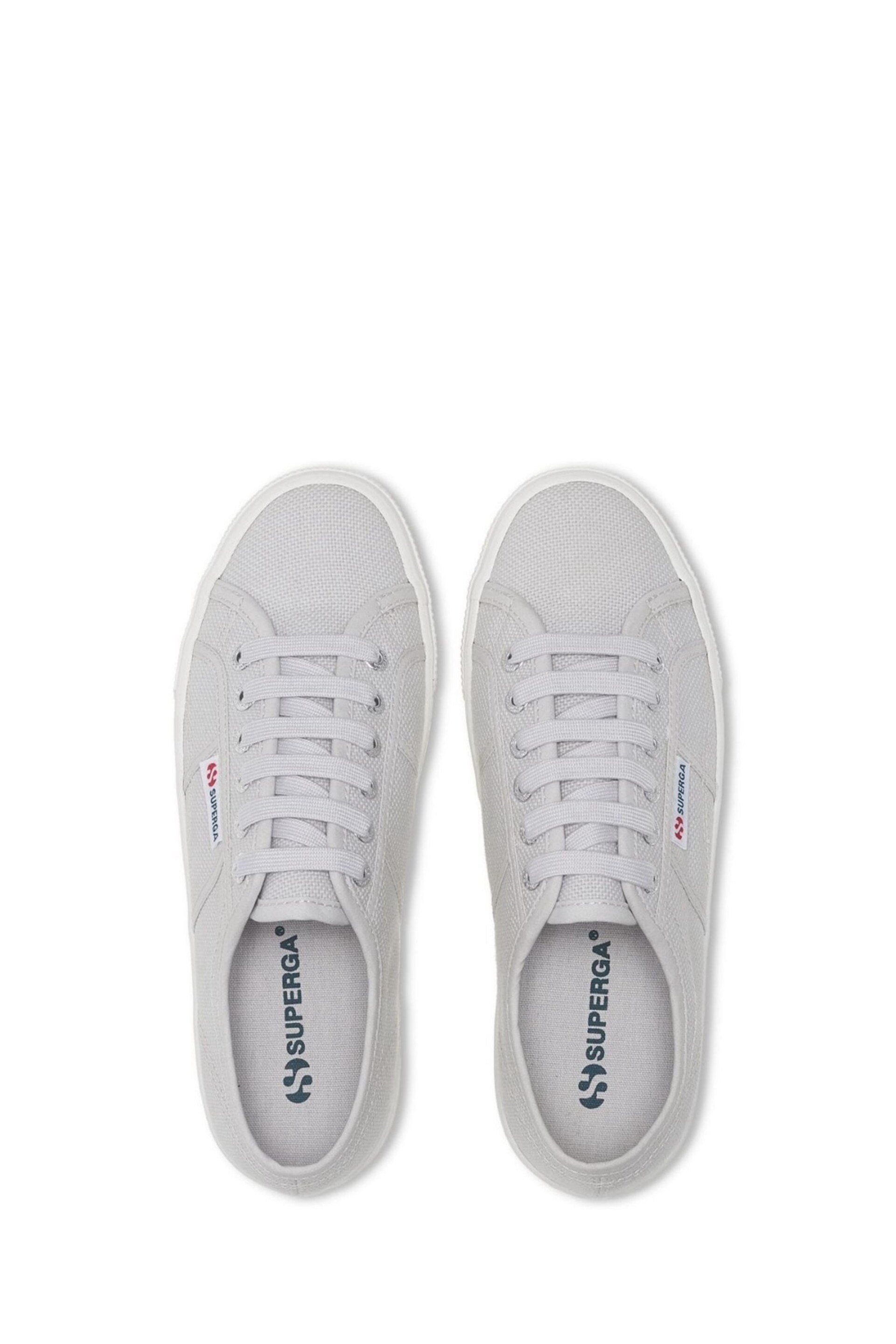 Superga Grey green 2790-Cotw Linea Up And Down Trainers - Image 4 of 5