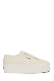 Superga Grey green 2790-Cotw Linea Up And Down Trainers - Image 1 of 5