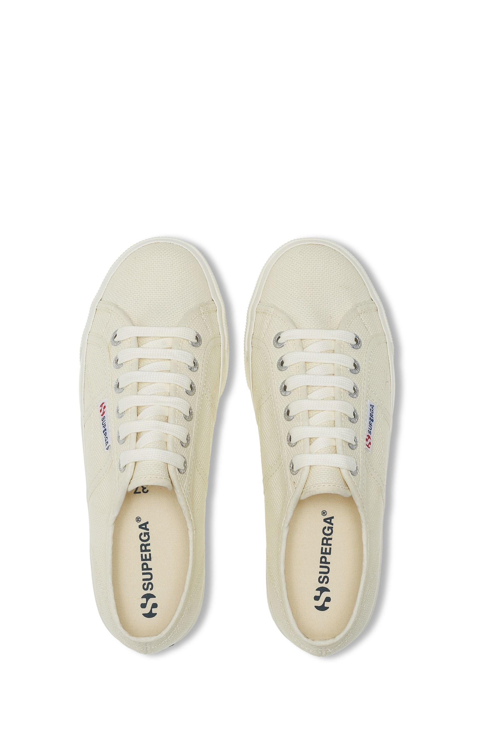 Superga Grey green 2790-Cotw Linea Up And Down Trainers - Image 4 of 5