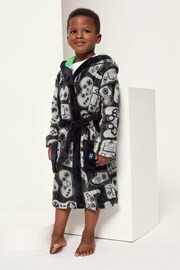 Harry Bear Black Football Dressing Gown - Image 1 of 4