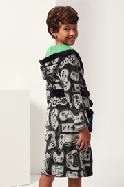 Harry Bear Black Football Dressing Gown - Image 2 of 4