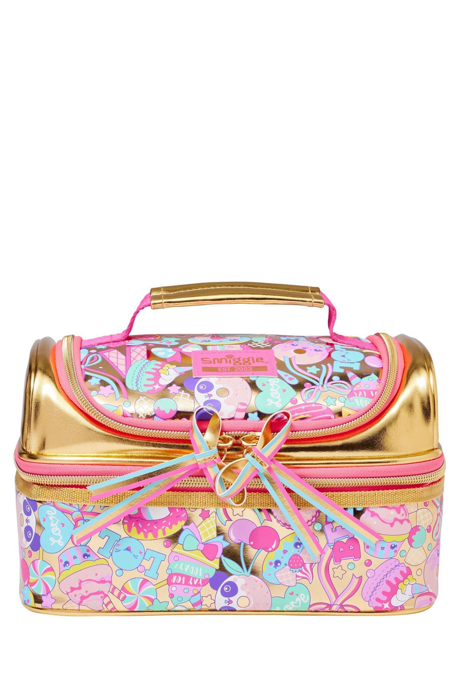 Buy Smiggle Gold 20th Birthday Double Decker Lunchbox from Next Luxembourg