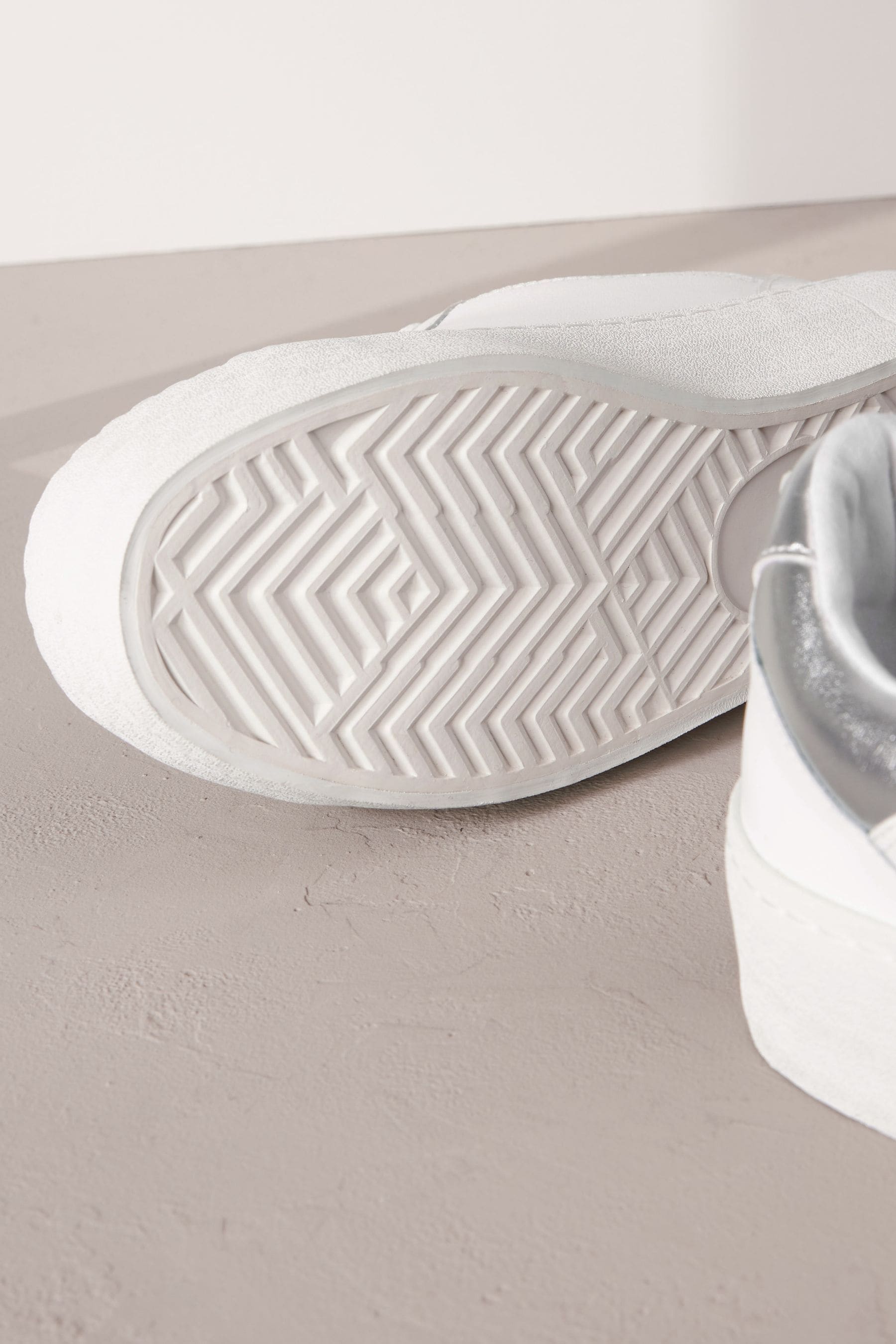 Buy White Signature Leather Chunky Sole Trainers from Next Canada
