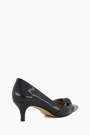 Dune London Black Address Soft Knot Pointed Court Shoes - Image 4 of 5