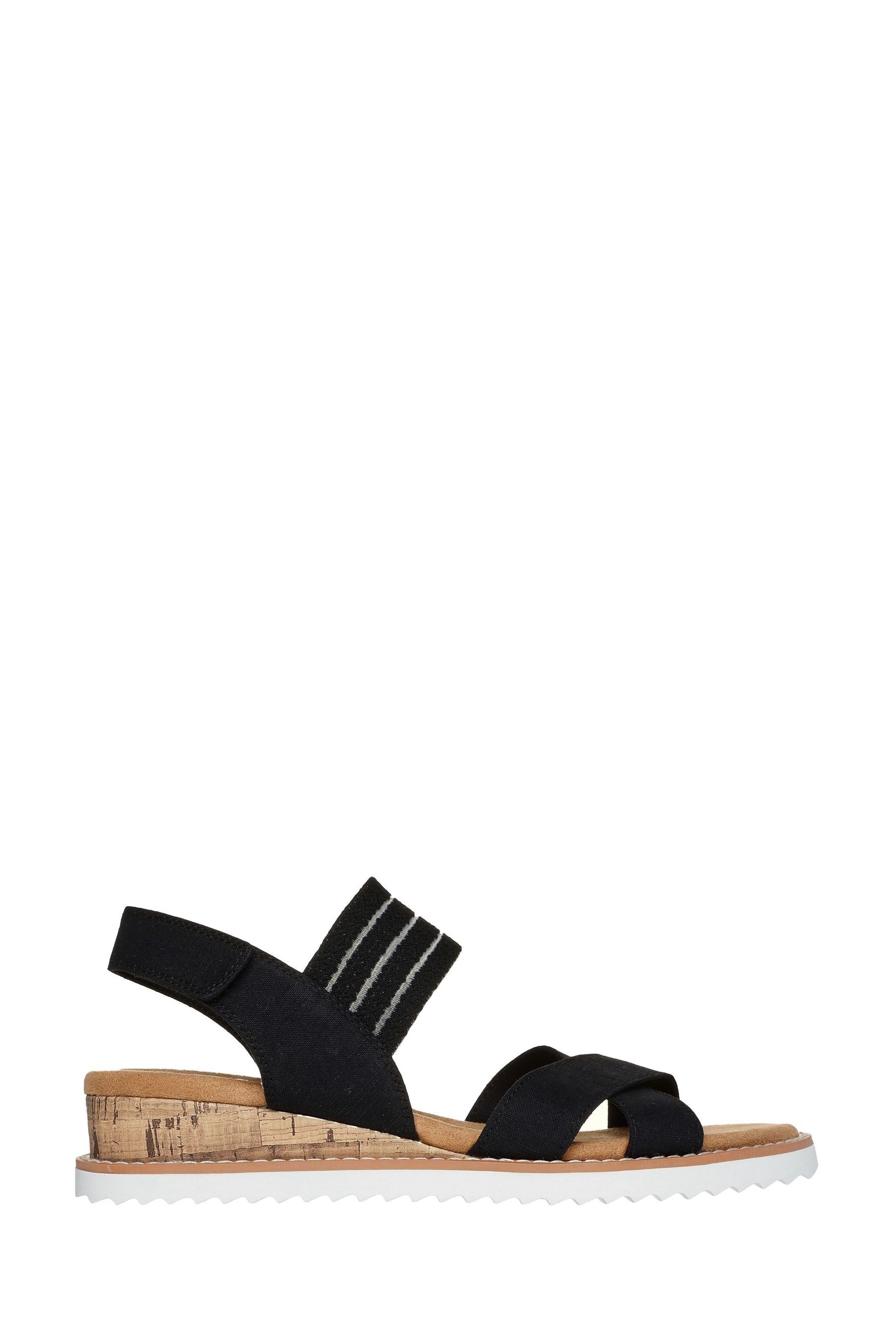 Buy Skechers Black Womens Bobs Desert Kiss Shore Enough Sandals from Next Canada