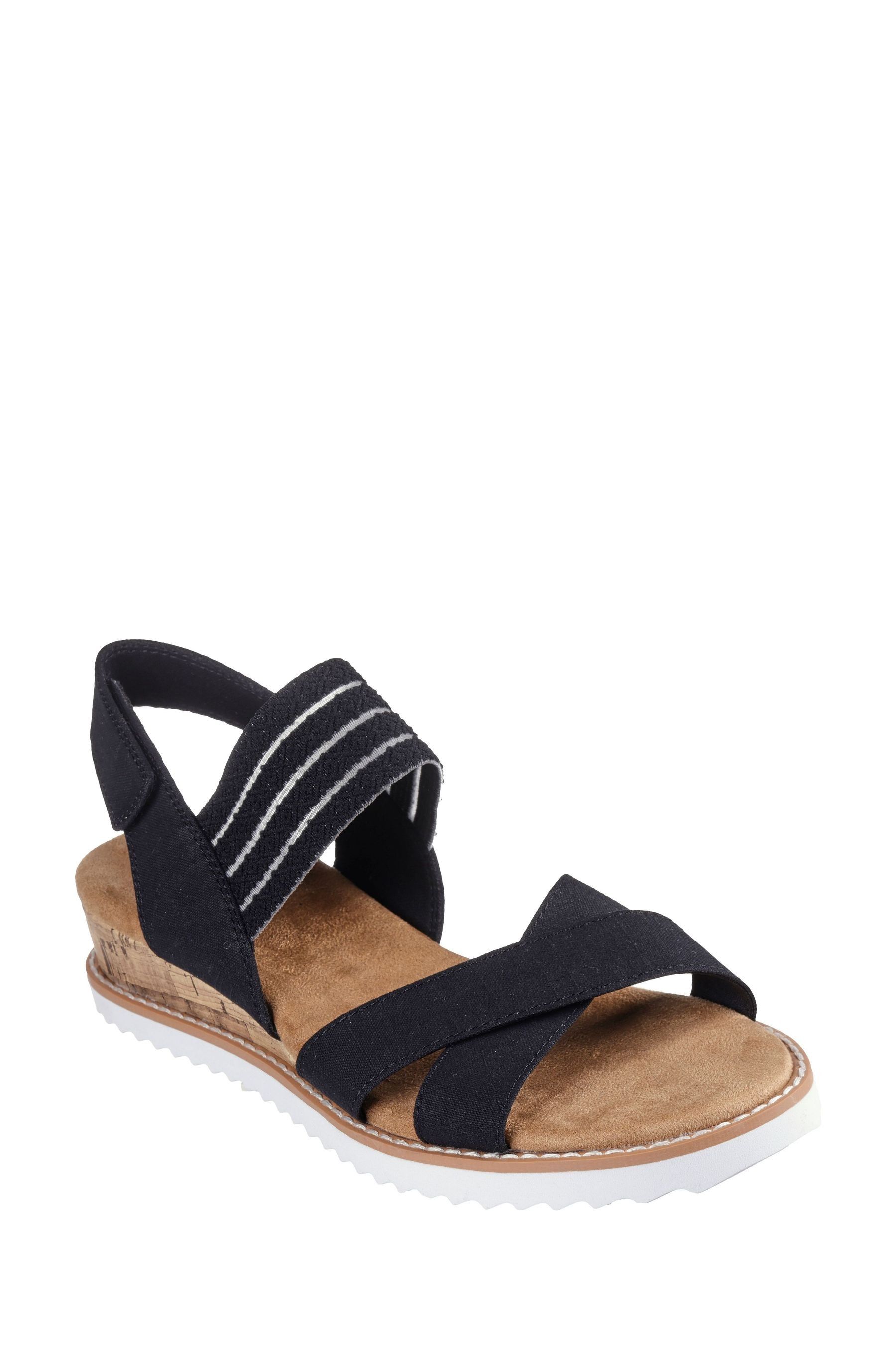 Buy Skechers Black Womens Bobs Desert Kiss Shore Enough Sandals from the Next UK online shop