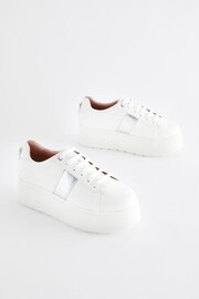 White Forever Comfort® Chunky Lace-Up Trainers - Image 1 of 5