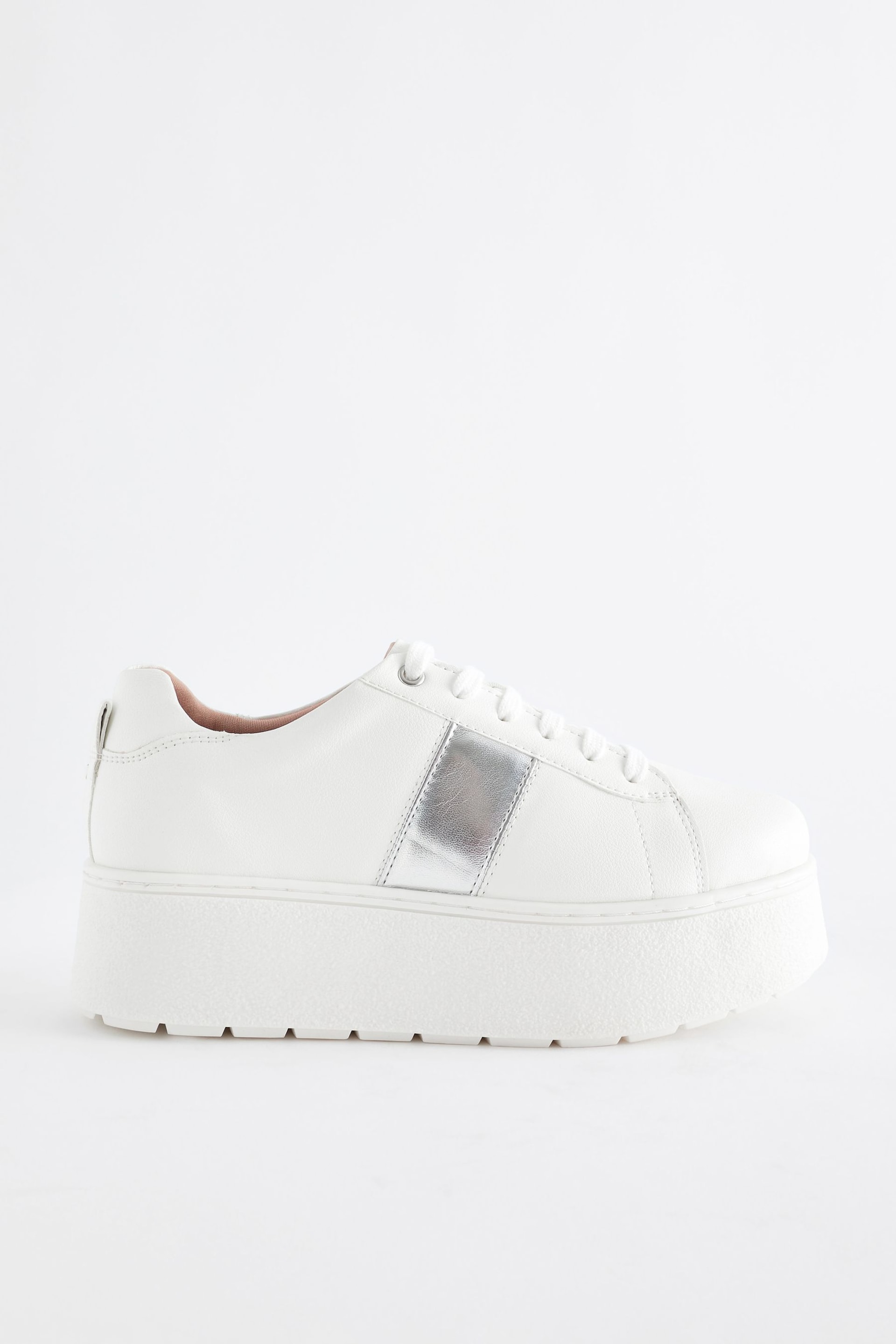 White Forever Comfort® Chunky Lace-Up Trainers - Image 2 of 5