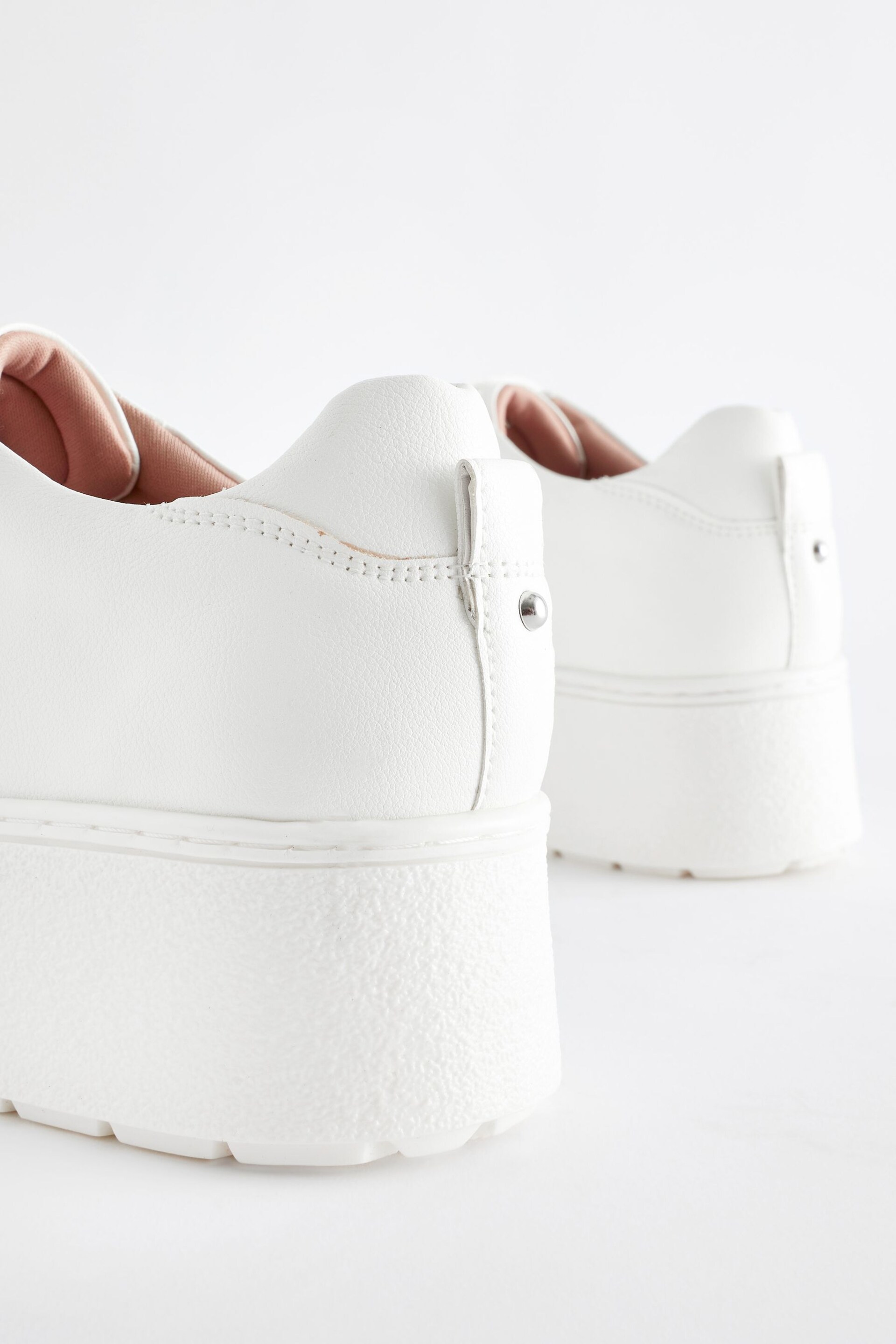 White Forever Comfort® Chunky Lace-Up Trainers - Image 3 of 5