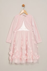 Miss Pink Dress and Cardigan 2 Piece Set - Image 1 of 3