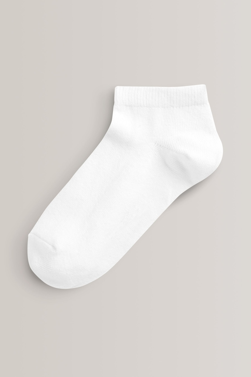 White 10 Pack Trainer Socks - Image 2 of 2