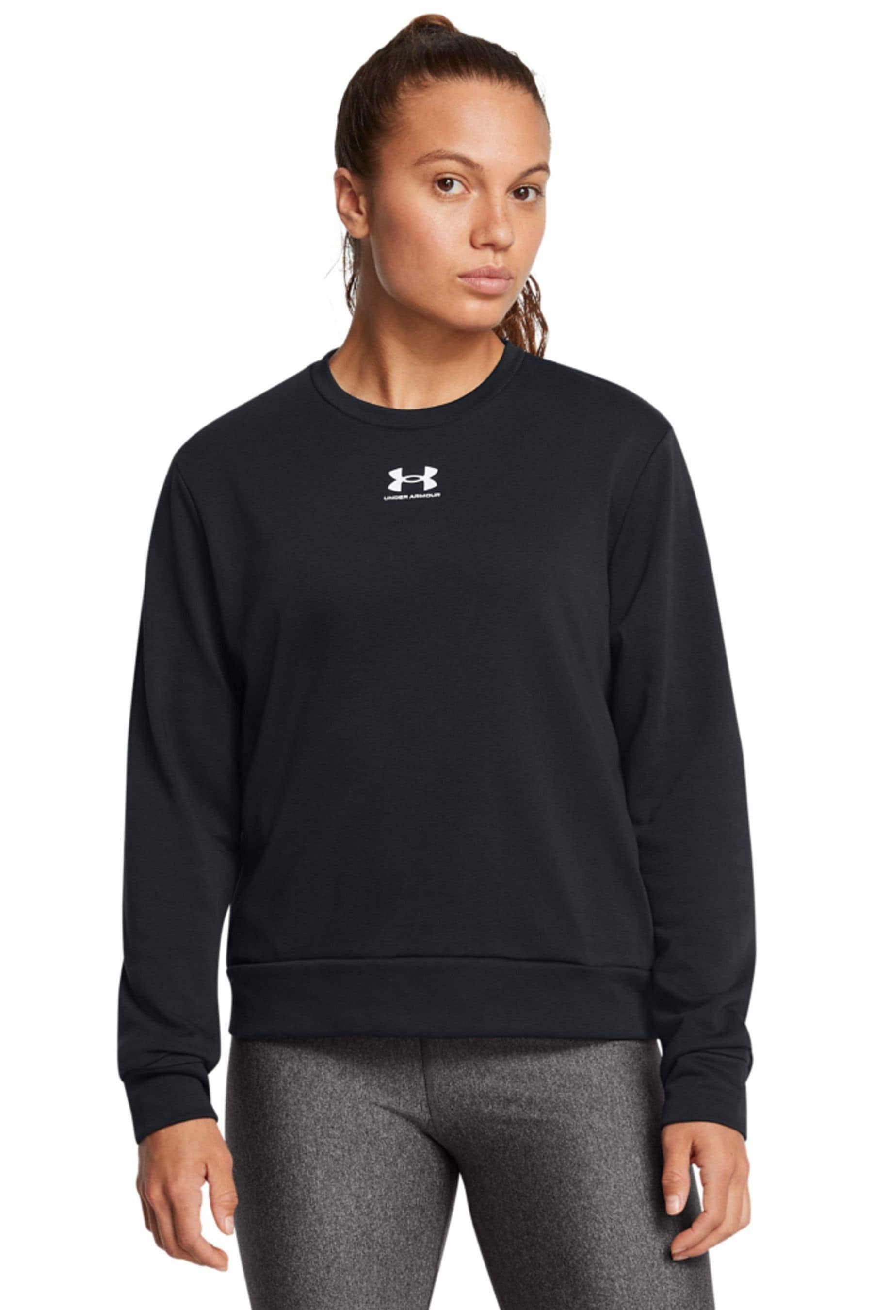 Buy Under Armour Black Rival Terry Crew Sweatshirt from the Next UK online shop