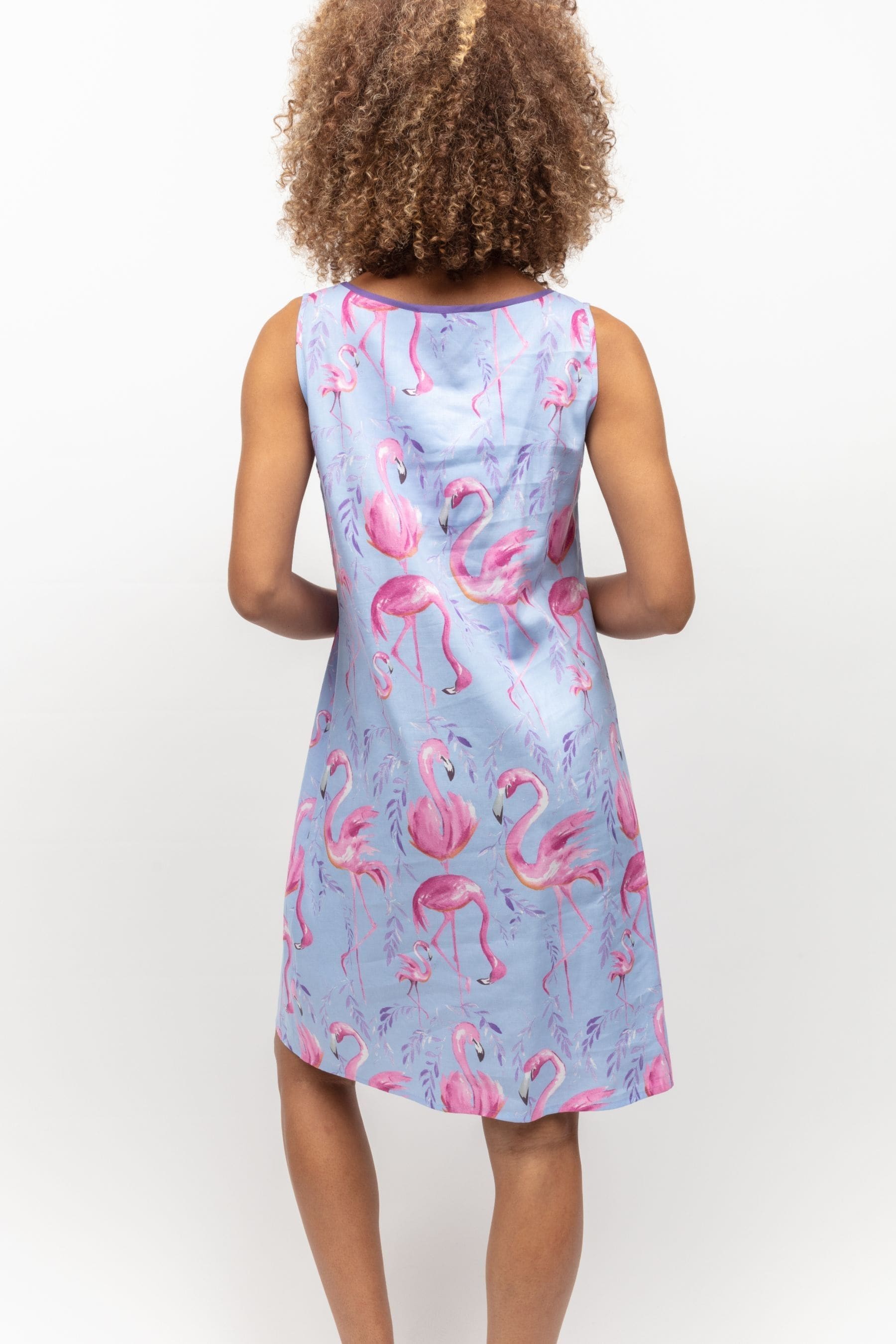 Buy Cyberjammies Blue Cyberjammies Flamingo Print Short Nightdress