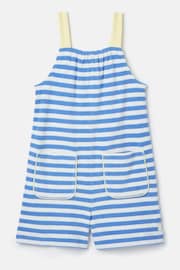 Joules By The Sea Blue Striped Towelling Playsuit - Image 1 of 5