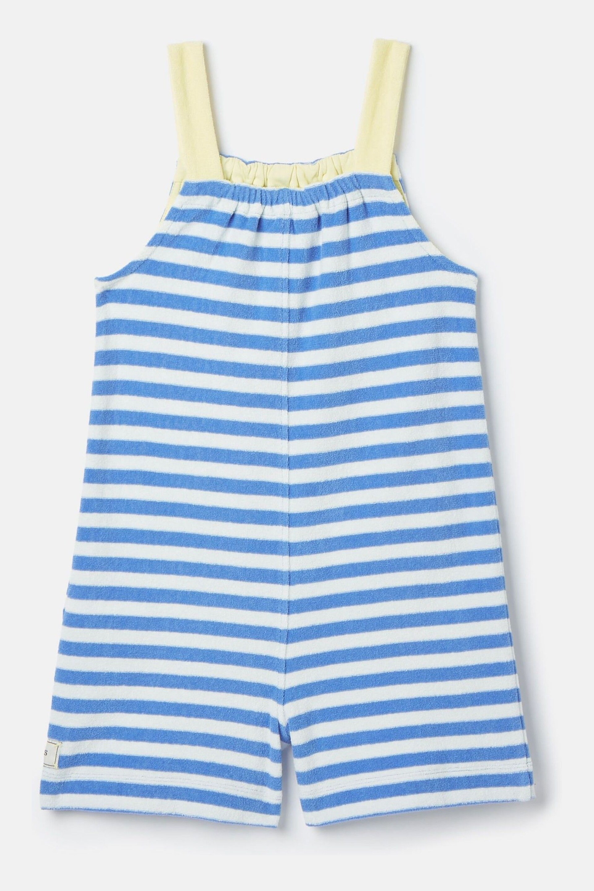 Joules By The Sea Blue Striped Towelling Playsuit - Image 2 of 5