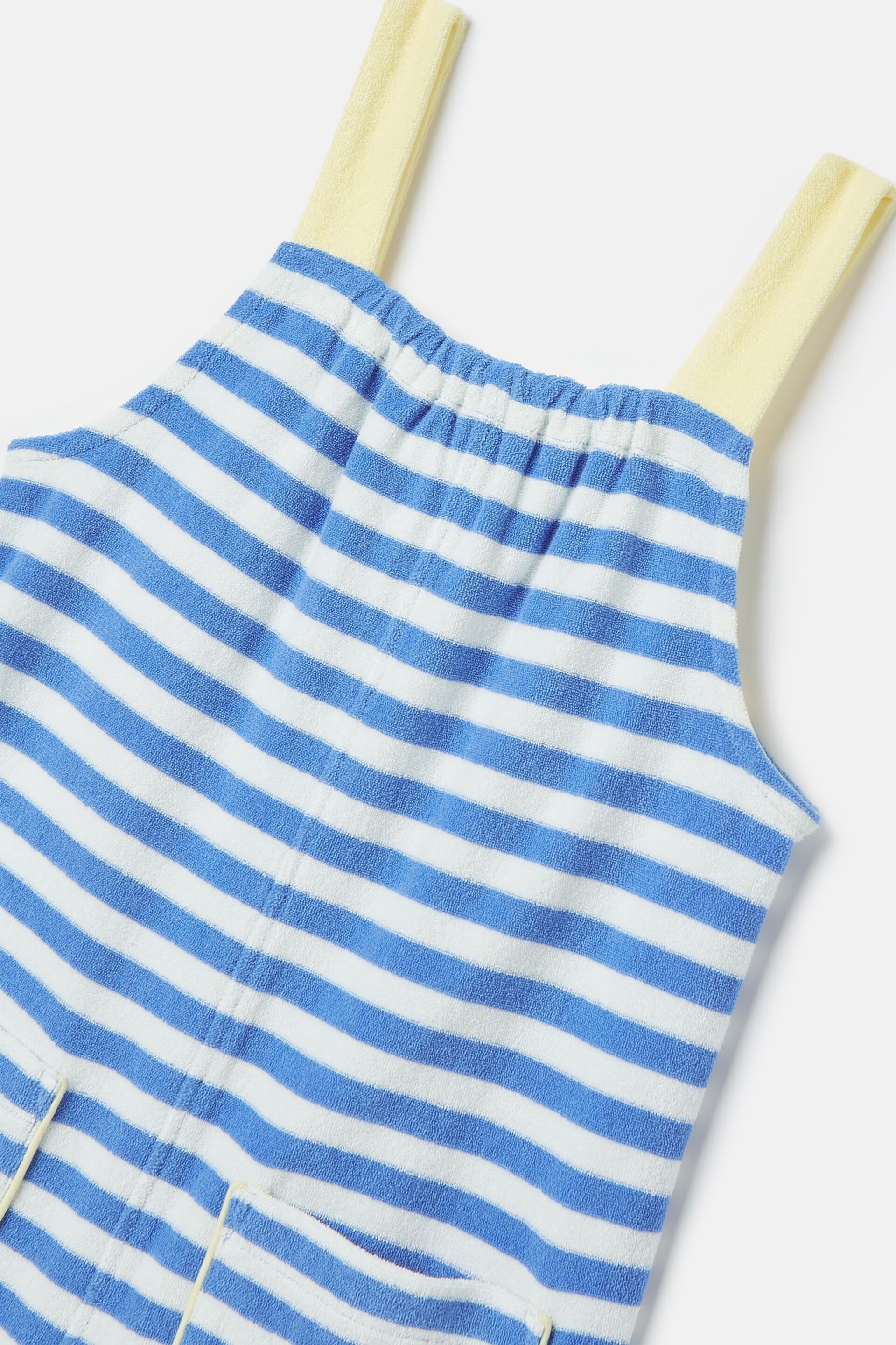 Joules By The Sea Blue Striped Towelling Playsuit - Image 3 of 5