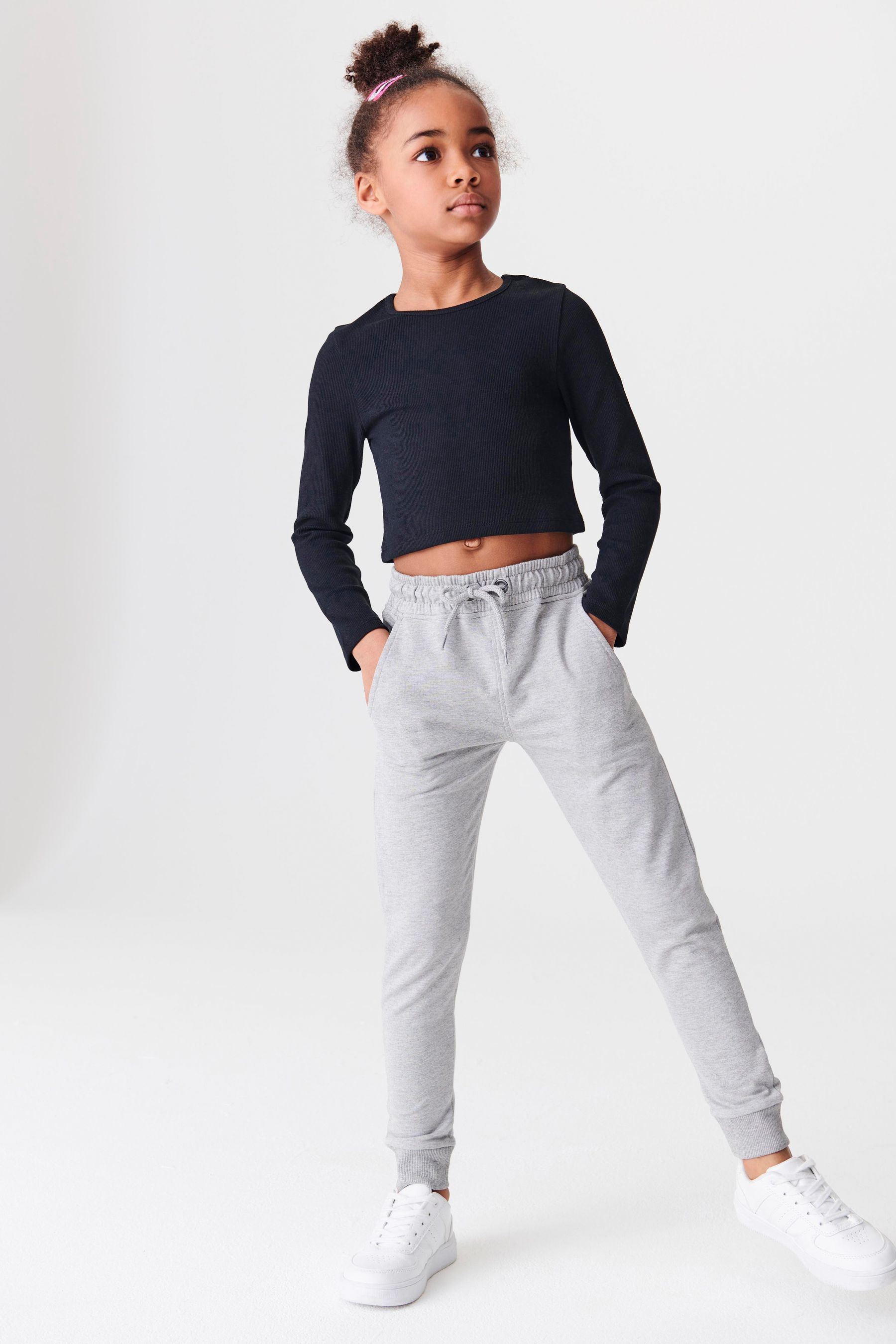 Tight fit grey joggers new arrivals