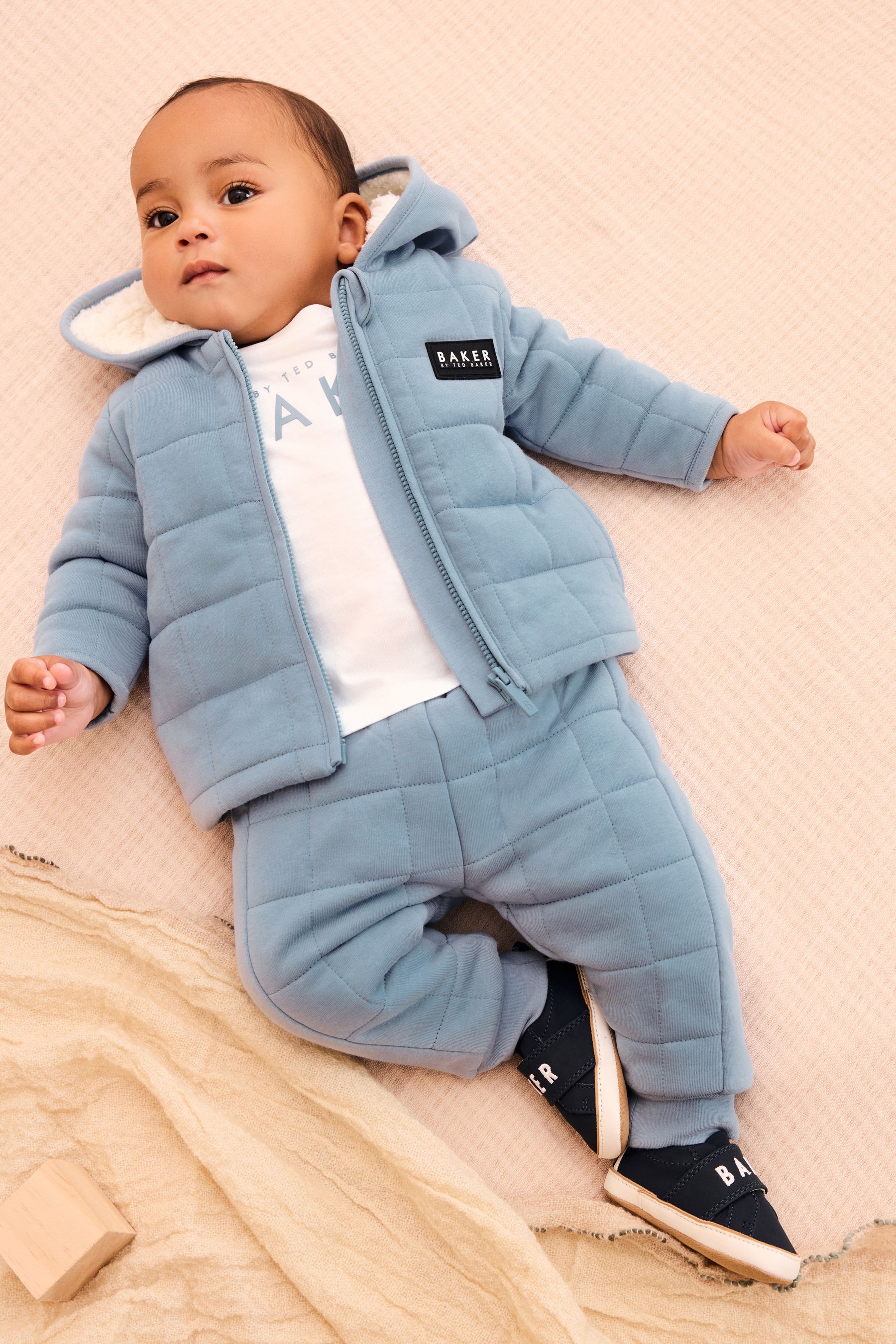 Buy Baker by Ted Baker Blue Quilted 3 Piece Jacket Set from the Next UK online shop